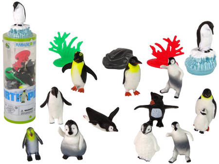 Set Animals Penguins Figures 12pcs. Accessories in Tube
