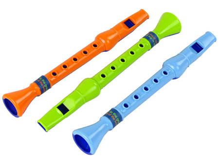 Set of Three Flutes for Children Animals
