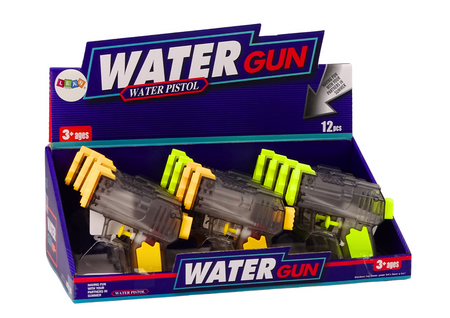 Small Water Gun Transparent Yellow Orange