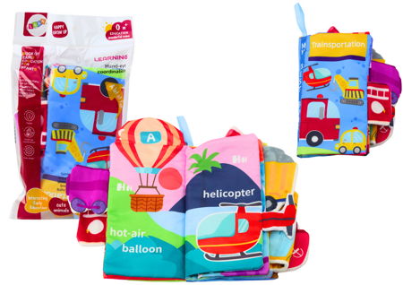 Soft Educational Book Cars Vehicles Colorful Rustling