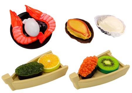 Sushi Toy Set, Shrimp Accessories for Children, 24 pieces.