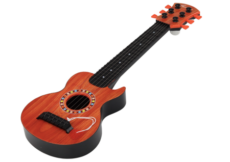 Toy Guitar for Children, Orange Wood Cube