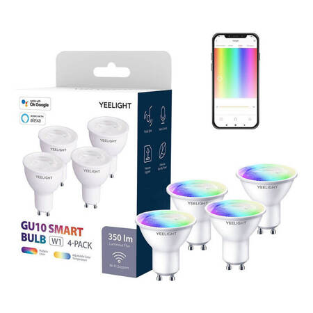 Yeelight GU10 Smart Bulb W1 (color) - 4pcs