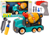 Cartoon Concrete Mixer Truck DIY Turning Turquoise