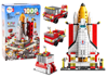 Construction Bricks Space Rocket 6in1 Space Vehicles 1000 pcs.