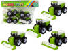 Farm Vehicle Set Green Tractors 4 Pieces