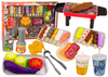 Grill Set Vegetables Figurines Grill BBQ Party 37 pieces.