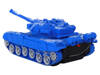 R/C Tank Remote Controlled Lights Sound Blue 1:18 27MHz