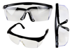 Safety Glasses Adjustable Arms Black