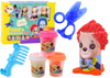 Set of Creative Playdough People, Hairdressing Salon Accessories