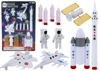 Set of Space Figures Astronauts Rockets 11 Pieces