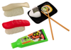 Sushi Toy Set, Shrimp Accessories for Children, 24 pieces.