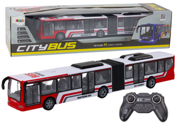 Ferngesteuerter RC-Stadtbus in Rot und Weiß