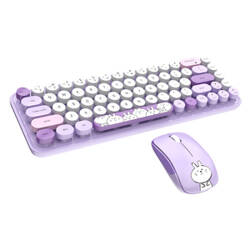 MOFII Wireless Keyboard+Mouse iBean Pro New 2.4G (Purple)