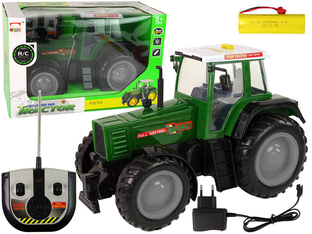 Grüner und schwarzer ferngesteuerter Traktor