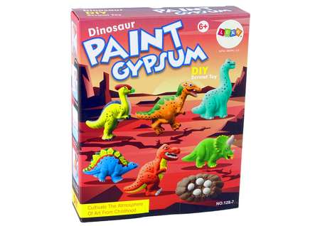 DIY-Gipsabguss-Set Dinosaurier bemalen