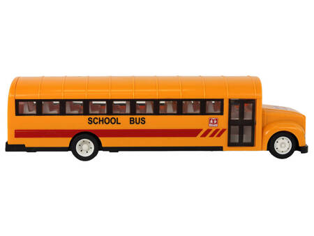 Gelber ferngesteuerter R/C-Schulbus mit zu öffnenden Türen