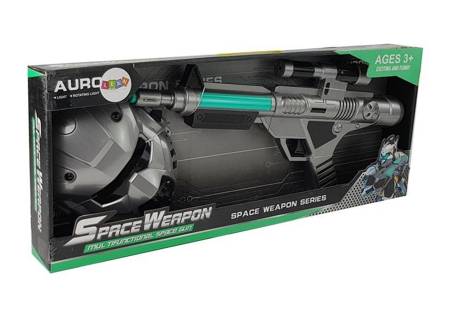 Laser Pistol Space Space Kit mit Maske