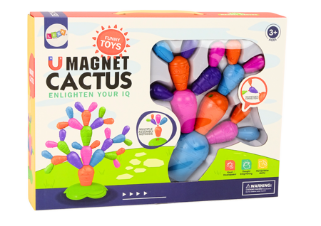 Magnetische Kaktus-Konstruktionsblöcke mit 16 Elementen
