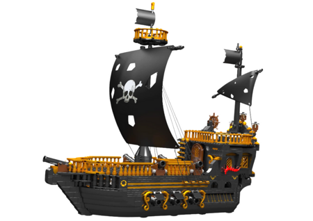 Piratenschiff-Schiffsbaublöcke 1288 Elemente