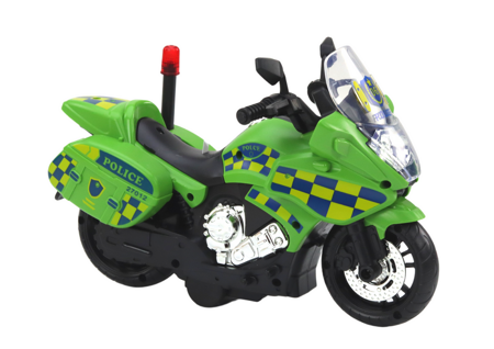 Polizei Motorrad Motor Polizeiauto Licht Sound Motorek Mix