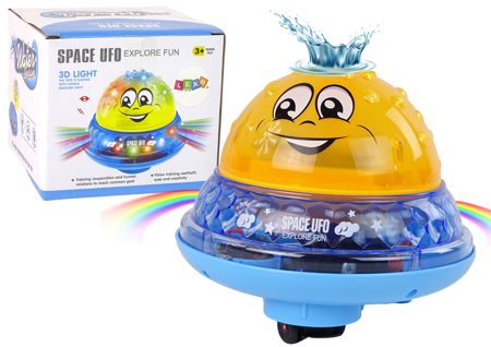 Wasserball UFO Dioden Happy Music Gelb