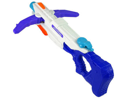 Wasserpistole 1000ml Weiß-Blau Ausziehbarer Arm