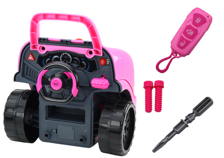 Werkstatt-Motor-LKW-Demontage-DIY-Kit, Pink