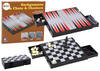 3-in-1-Spielset, Magnettafel, Schach, Dame, Backgammon