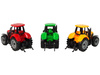 Bauernhoffahrzeug, Traktor, Bauernhof, große Räder, 3 Farben