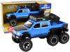 Geländewagen mit Friktionsantrieb und großen Rädern, 1:16, Blau