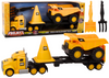 Set of Construction Machinery Truck Dump Truck Movable Yellow