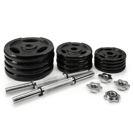 Hantle treningowe żeliwne AbarQs 40KG 2x20kg