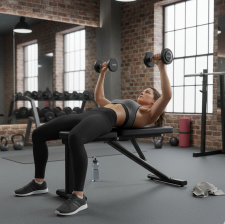 Ławka Treningowa Regulowana Ławeczka do Ćwiczeń Składana Abarqs LW-100