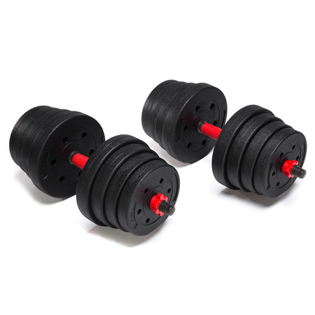 Hantle treningowe bitumiczne AbarQs HC-30KG (2x15kg)