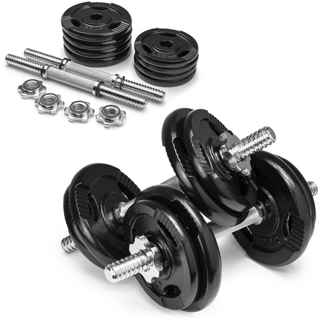 Hantle treningowe żeliwne AbarQs HS-20KG (2x10kg)