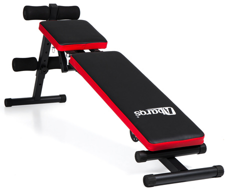 Ławka do Ćwiczeń Ławeczka Treningowa Regulowana Składana Skośna  Abarqs LW-140