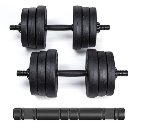 Hantle treningowe bitumiczne AbarQs HC-20KG (2x10kg)