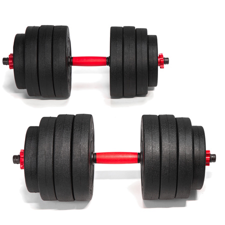 Hantle treningowe bitumiczne AbarQs HC-40KG (2x20kg)