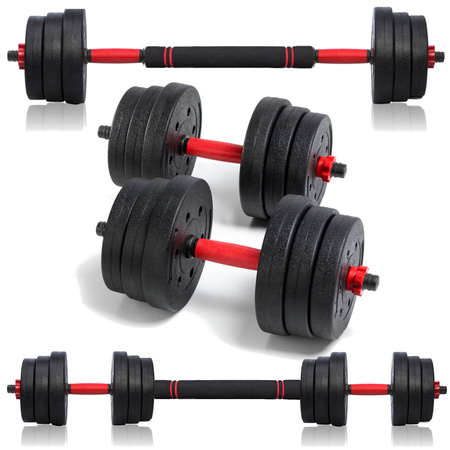 Hantle treningowe bitumiczne AbarQs HC-20KG (2x10kg)