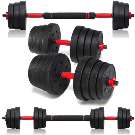 Hantle treningowe bitumiczne AbarQs HC-30KG (2x15kg)