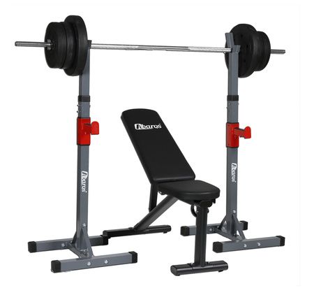 Ławka Treningowa Regulowana Ławeczka do Ćwiczeń Składana Abarqs LW-100