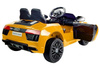 Kinderfahrzeug Audi R8 Gelb 2x35W weiche EVA-Reifen 4 Stoßdämpfer Ledersitz Auto
