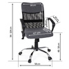Fotel biurowy 2502 (Czarny)