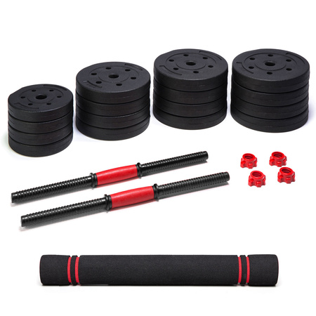 Hantle treningowe bitumiczne AbarQs HC-40KG (2x20kg)