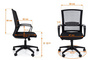 Fotel biurowy obrotowy na kółkach do biurka  2601 Czarny