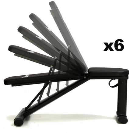 Ławka Treningowa Regulowana Ławeczka do Ćwiczeń Składana Abarqs LW-100