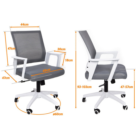 Ergonomiczny fotel obrotowy F360 (Oliwkowy)