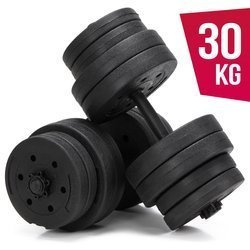 Hantle treningowe bitumiczne AbarQs HC-30KG (2x15kg)