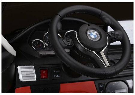 Elektroauto BMW X6 Schwarz Kinderfahrzeug Ledersitz weiche EVA-Reifen 2x45W Auto